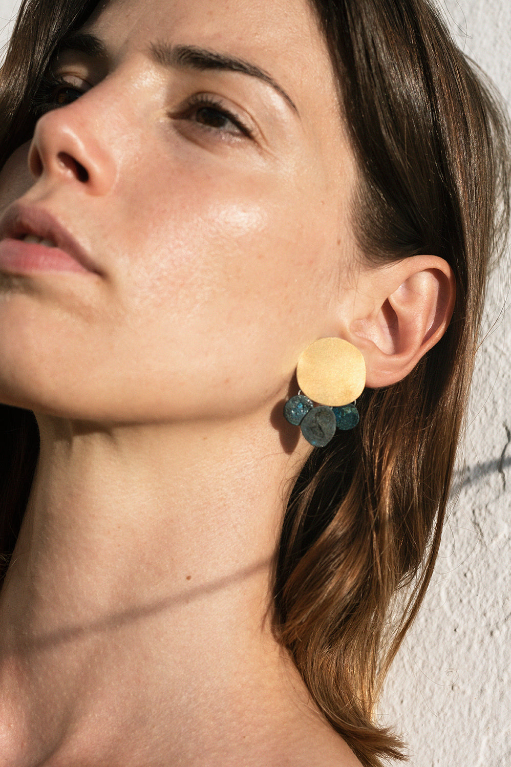 Earrings with three pieces