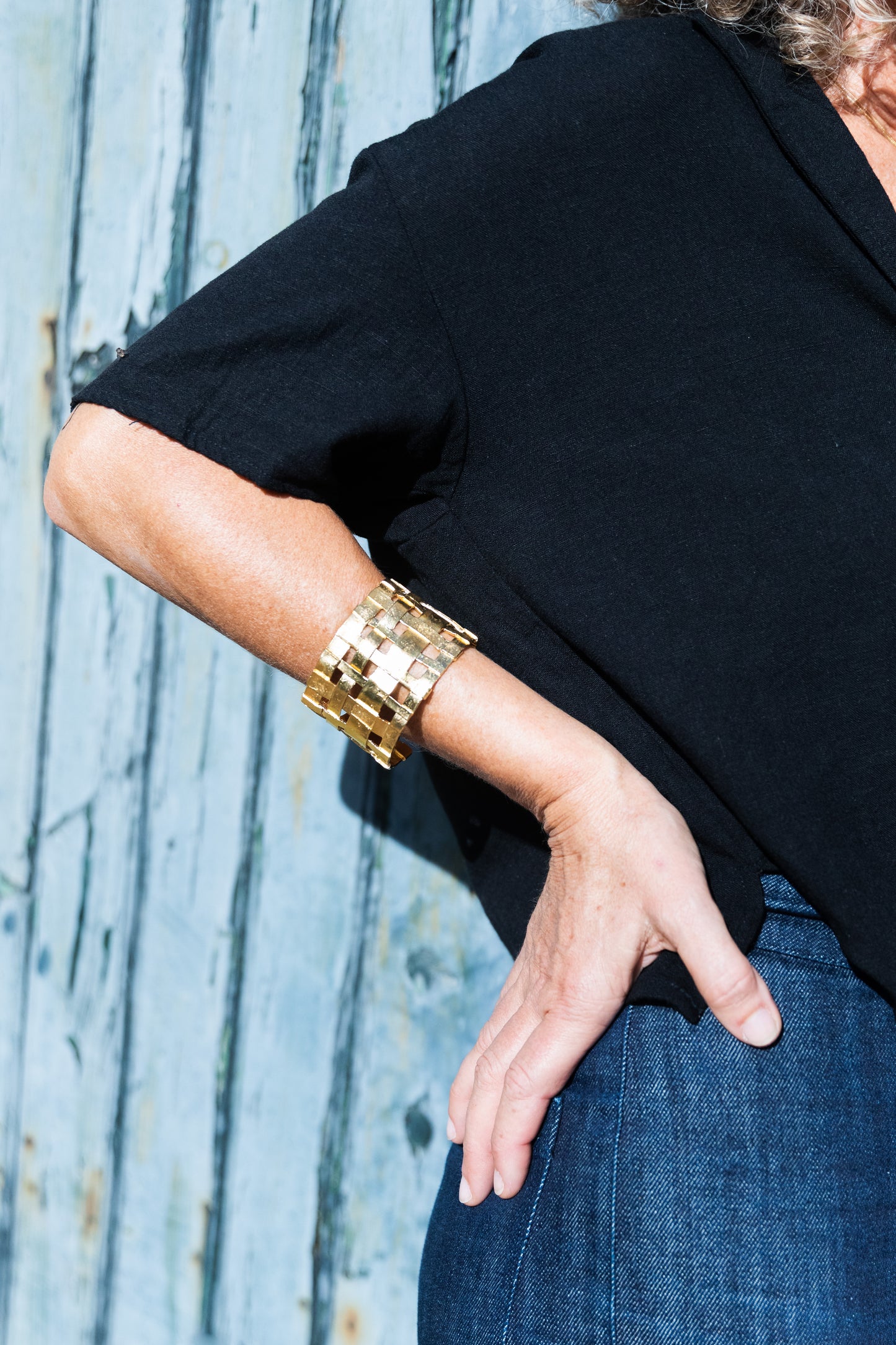 Large Textile Bracelet