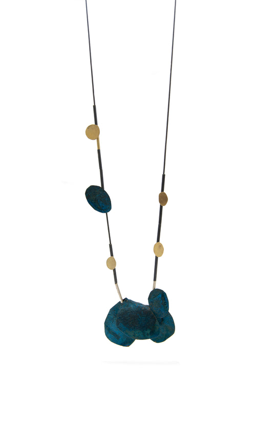 Flower long necklace